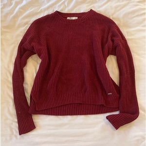 Hollister Red Knit Sweater